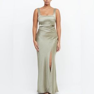 Bec + Bridge The Dreamer Square Neck Dress Sage
